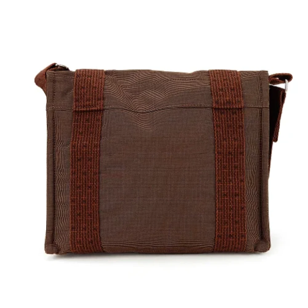 Hermès Vintage Pre-owned Canvas shoulder-bags Brown Dames