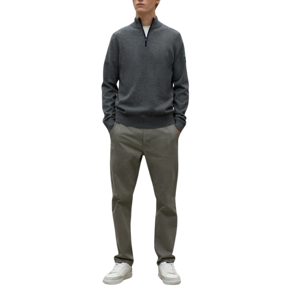 Ecoalf Gebreid Man Larchalf Middengrijs Melange Gray Heren