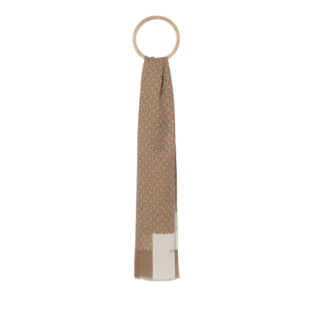Calvin Klein Lente Zomer Dames Pashmine en Foulard Beige Dames