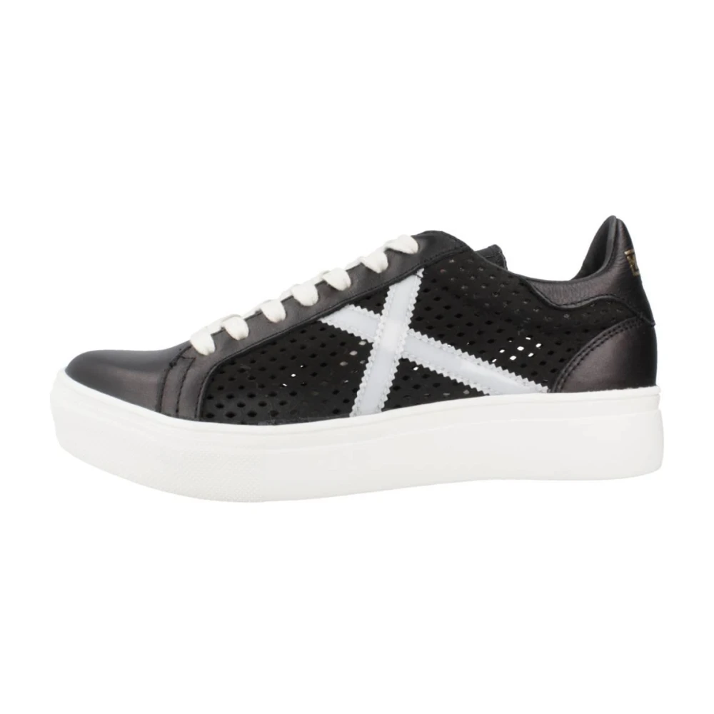 Munich Vrouw Zwart Schoenen Dames, 37 Eu, Leer, Rete Sky Sneakers