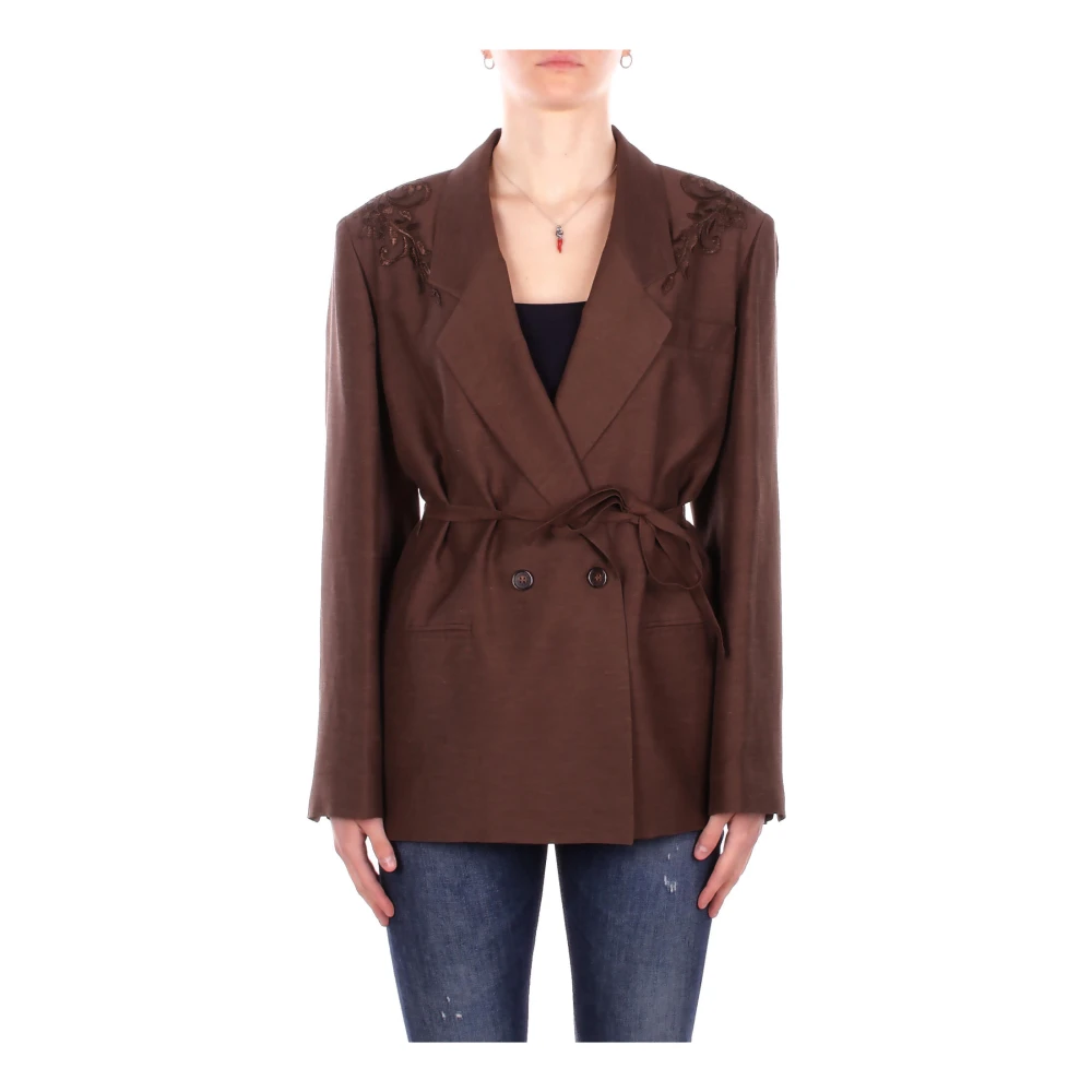 Blugirl Mujer Marrón Chaquetas, Talla: M