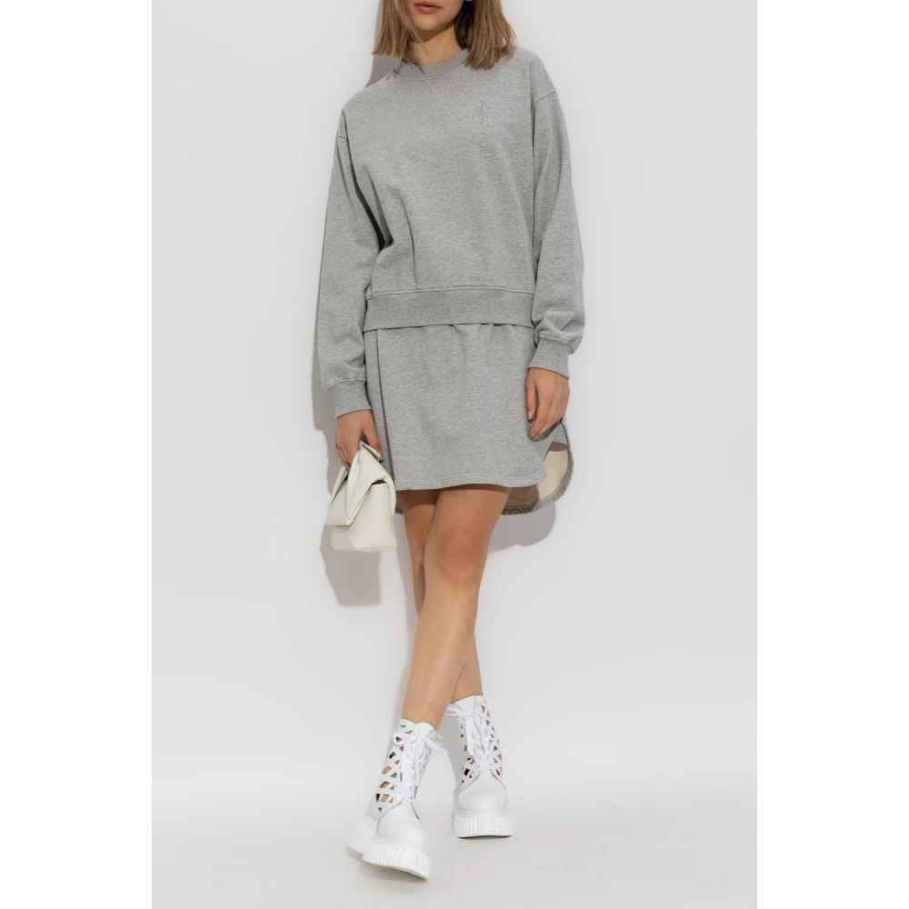 JW Anderson Jurk met logo Gray Dames