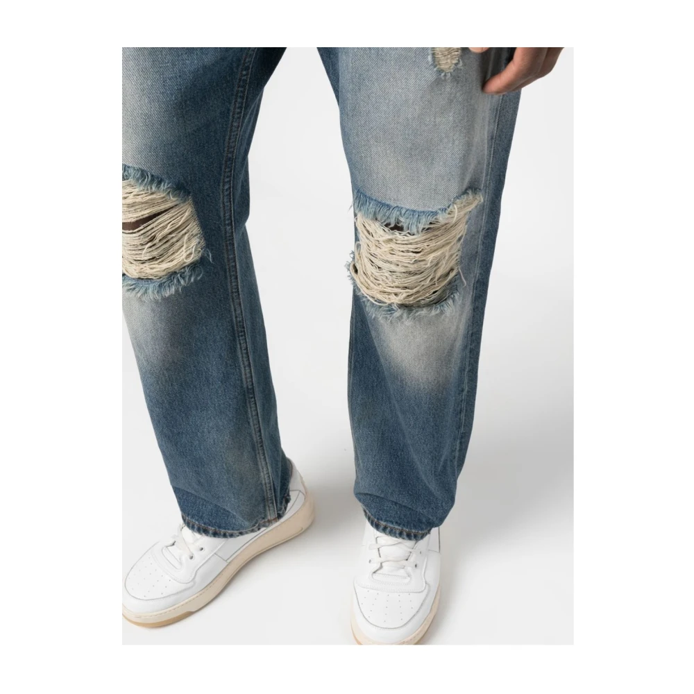 Haikure Louise Mid Blue L0744 Straight Jeans Blue Heren