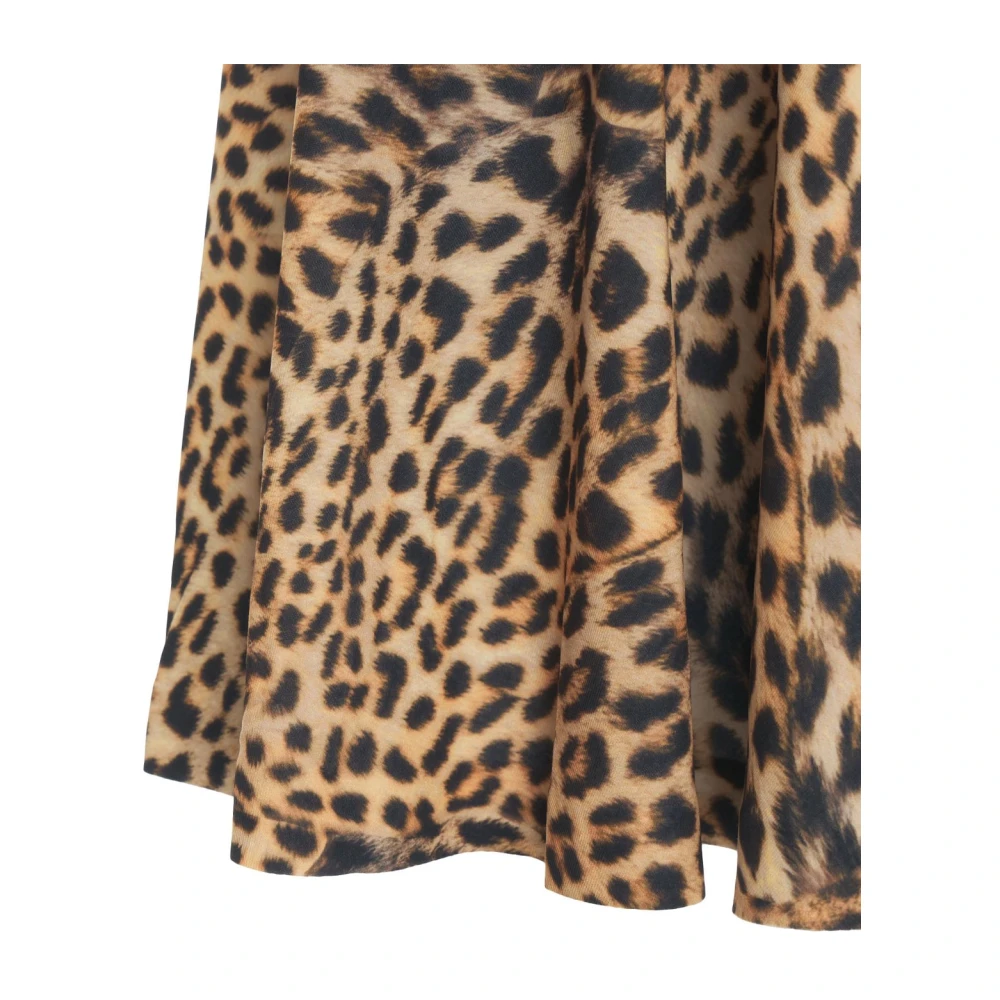 Norma Kamali Bruine Midi Flared Jurk Cayla Brown Dames