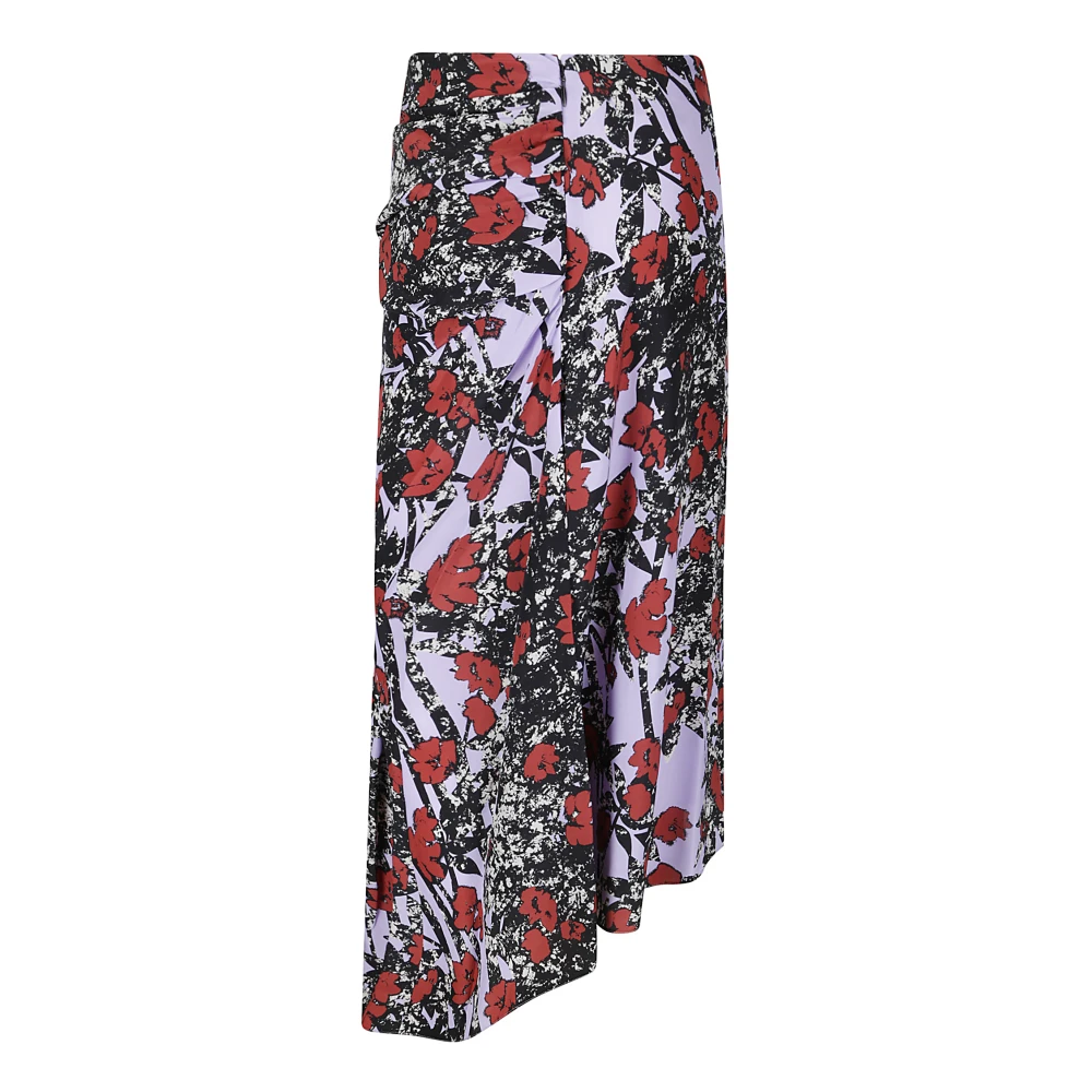 Colville Gedrukte Zijden Midi Rok Multicolor Dames