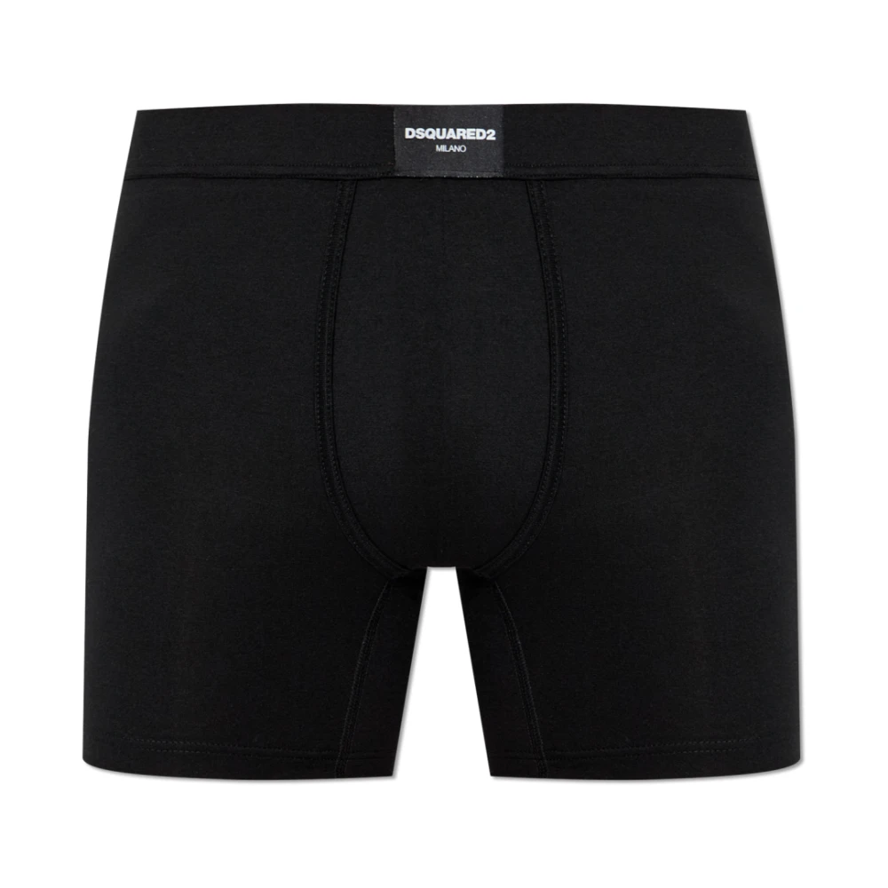 Dsquared2 Hombre Negro - Boxers Con Parche De Logo - Underwear - S