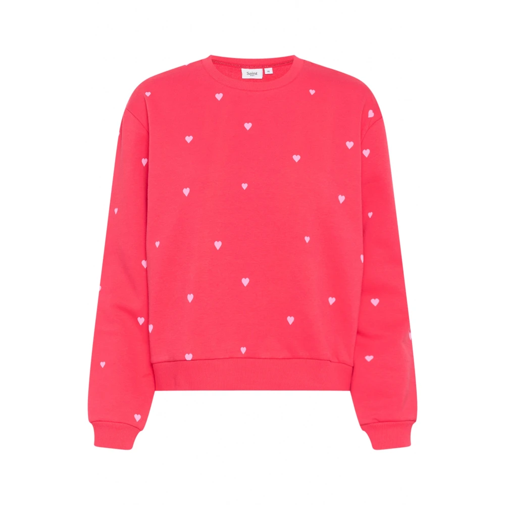 Saint Tropez Red Viva Magenta Bonbon Harts Sweatshirt - Female - Sweatshirts - 2XL - Sweatshirts & Hoodies