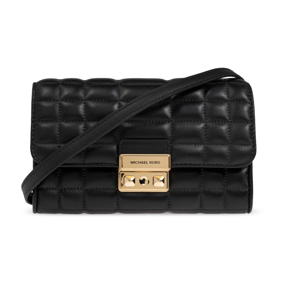 Michael Kors Portemonnee met schouderband Tribeca Black Dames