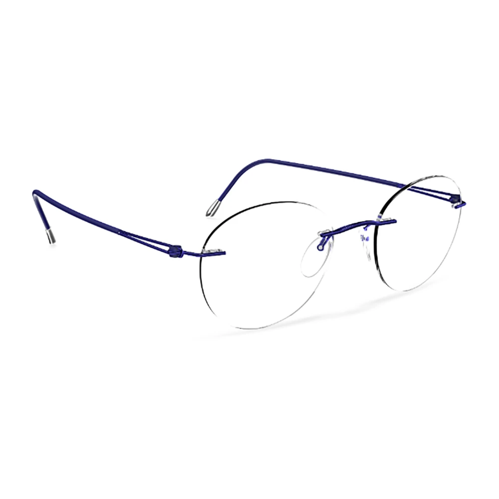Silhouette Blauwe Optische Monturen Vrouwen Elegante Stijl Blue Dames