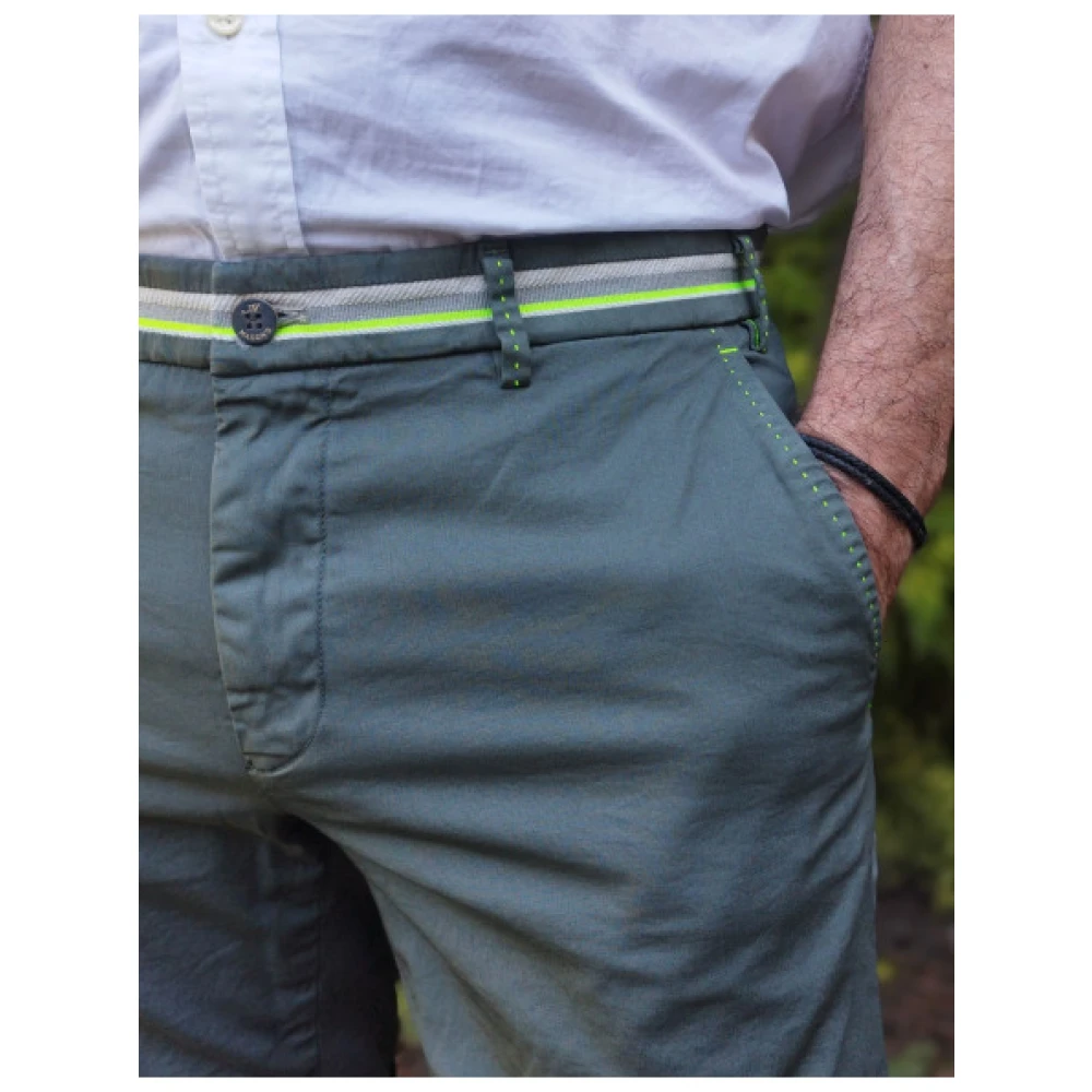 Mason's Bermuda Chino Shorts Green Heren