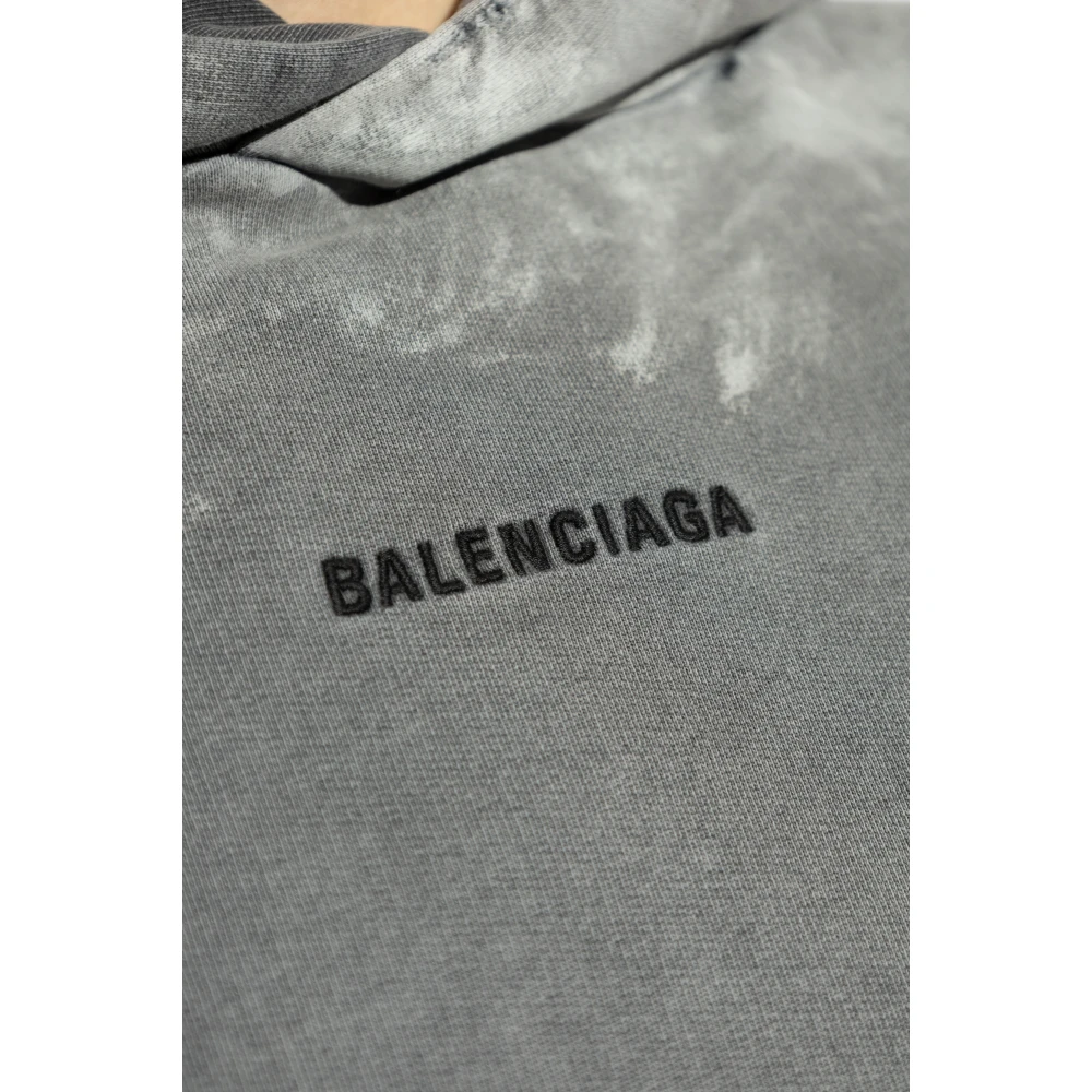 Balenciaga Sweatshirt met logo Gray Heren