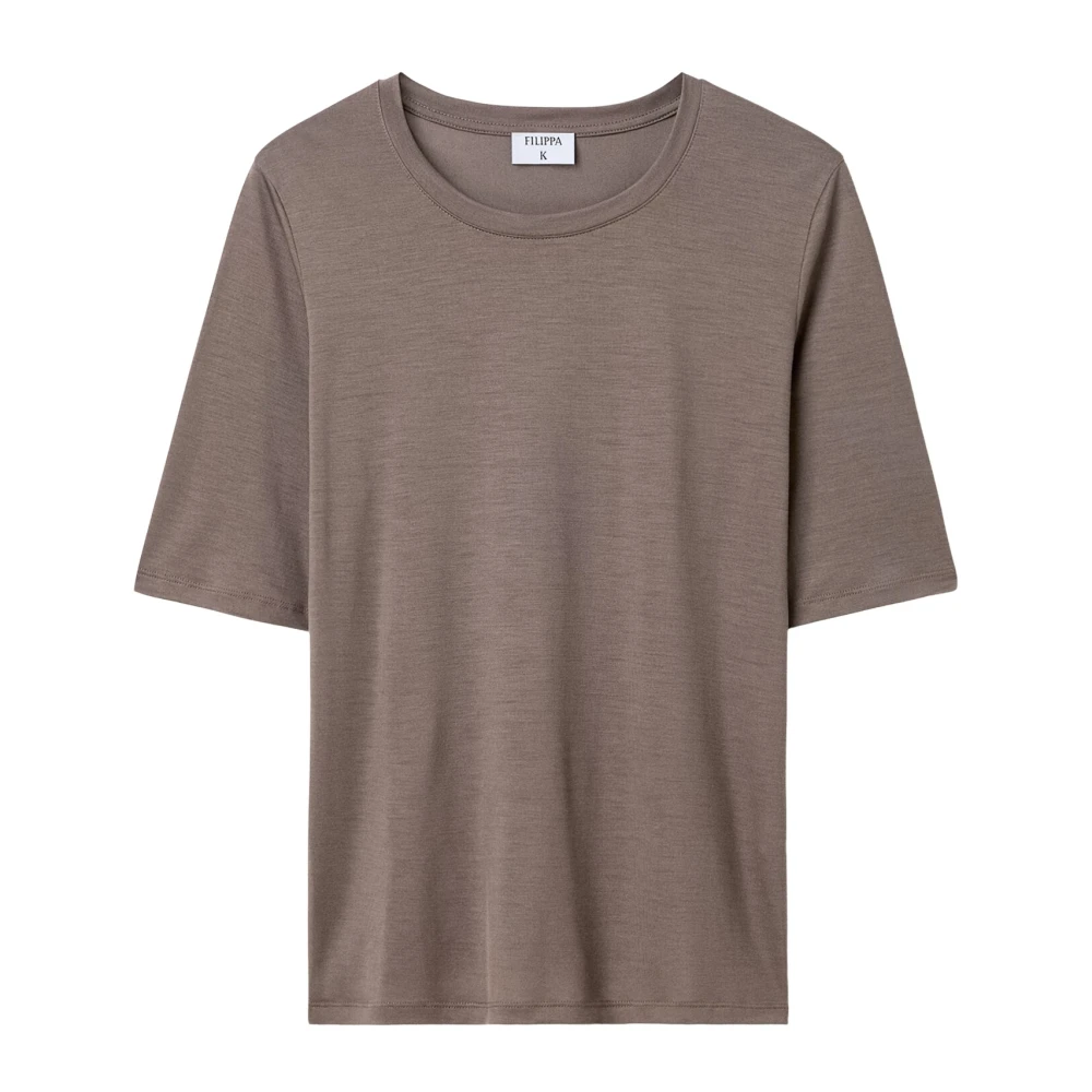 Filippa K Femme Beige Tops, Taille: 44 Fr T-Chemises