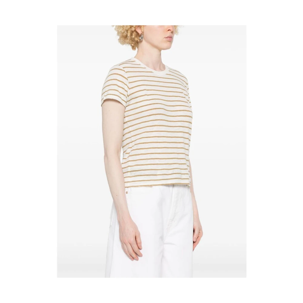 Frame Groene Crew Neck T-shirt Multicolor Dames
