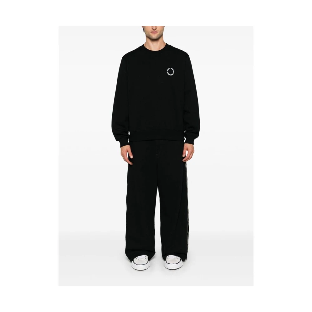 Daily Paper Zwarte Katoenen Crew Neck Sweater Black Heren