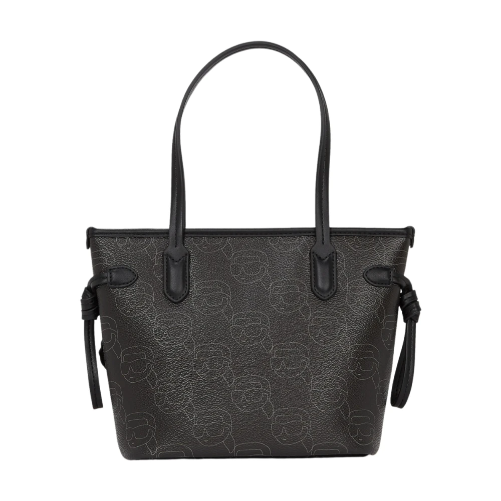Karl Lagerfeld Tassen icoon mono cc sm tote a1w30134 nft aop Black Dames
