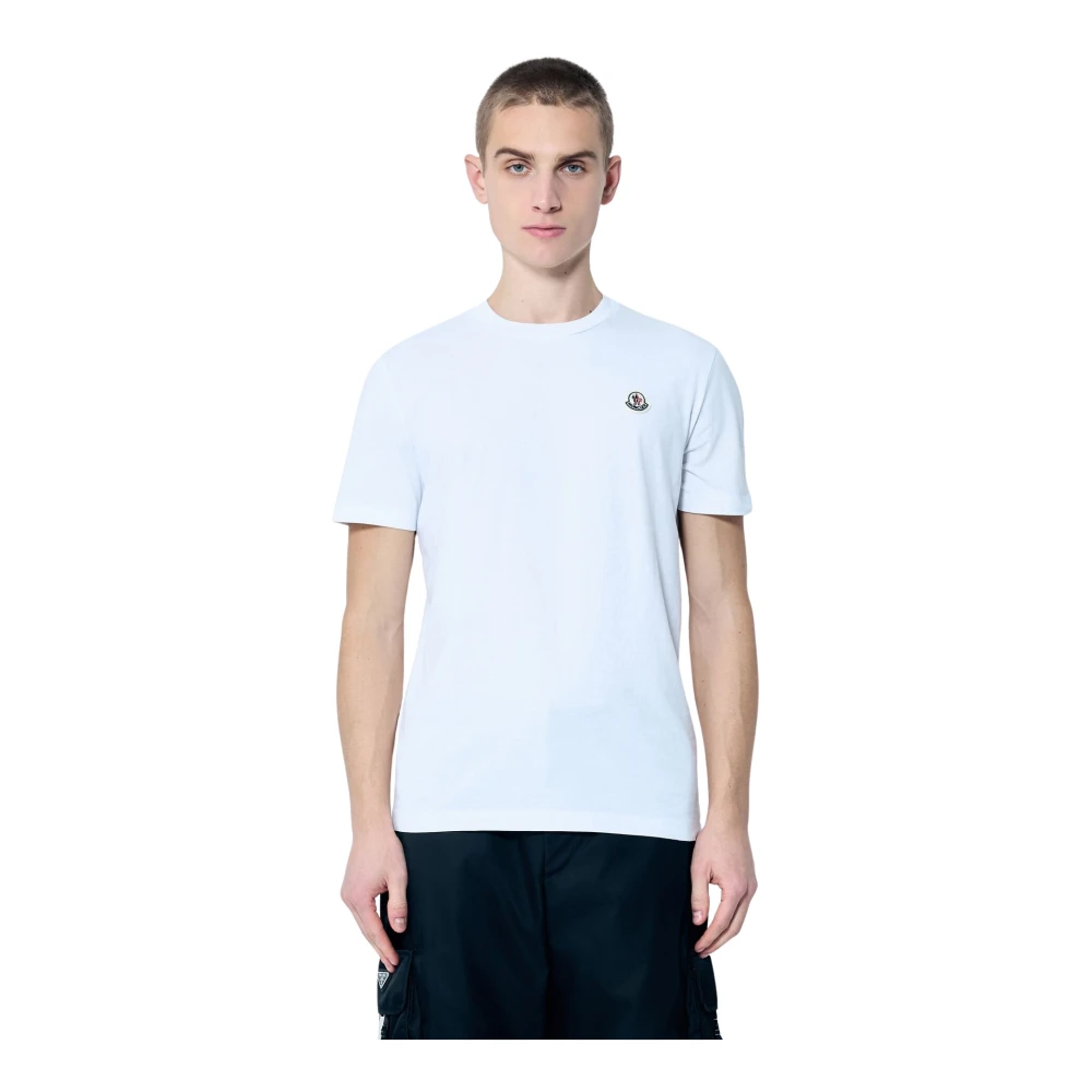 Moncler Logo Patch T-Shirts Set Katoenen Jersey Multicolor Heren