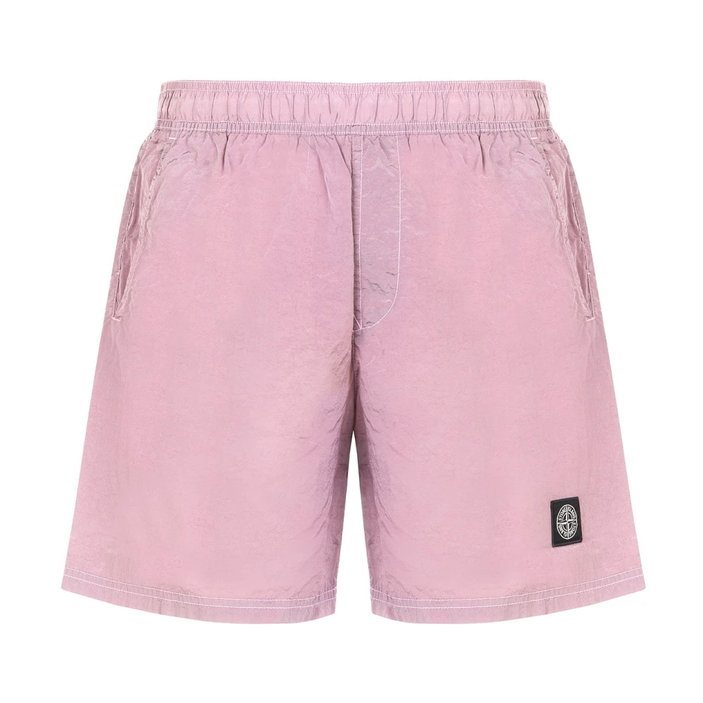 Stone Island Rosa Boxer Mare 100% Poliamide Pink Heren