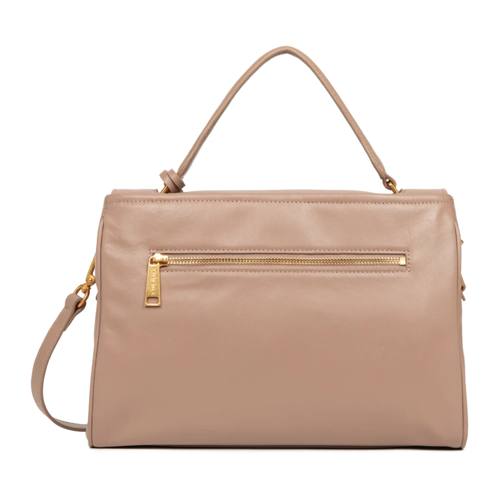 Lancaster Grace Flap Handtas met Sluiting Beige Dames