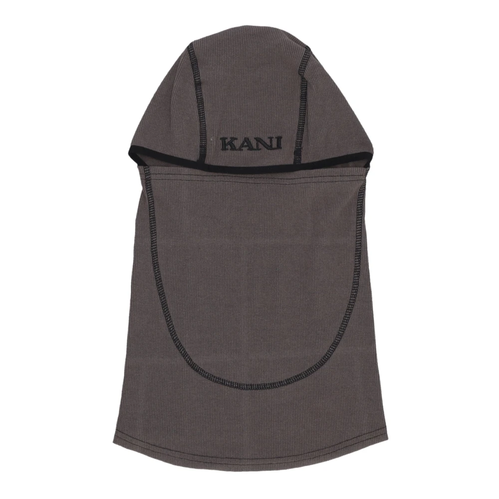 Retro Man Rib Balaclava Svart