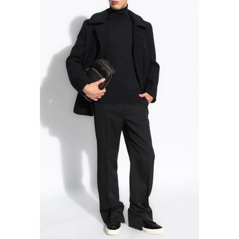 Tom Ford Wollen Turtleneck Sweater Black Heren