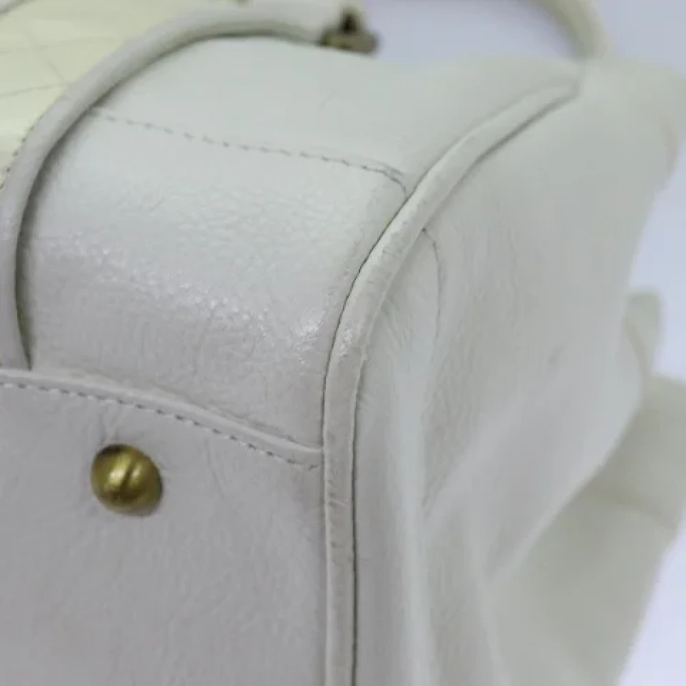 Burberry Vintage Pre-owned Leather handbags White Dames