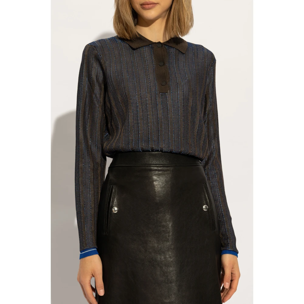 Salvatore Ferragamo Openwork polo Brown Dames
