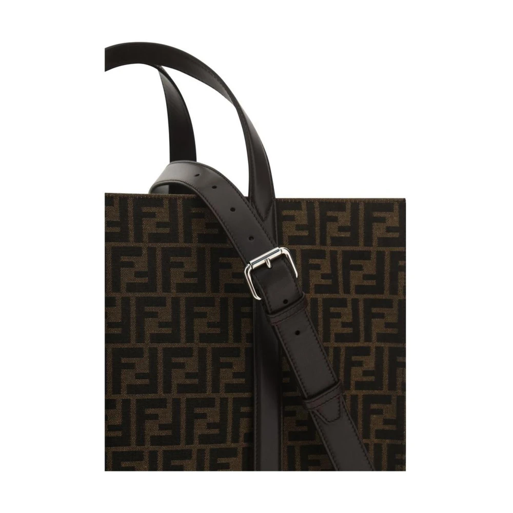 Fendi Iconische FF Print Tote Handtas Brown Heren