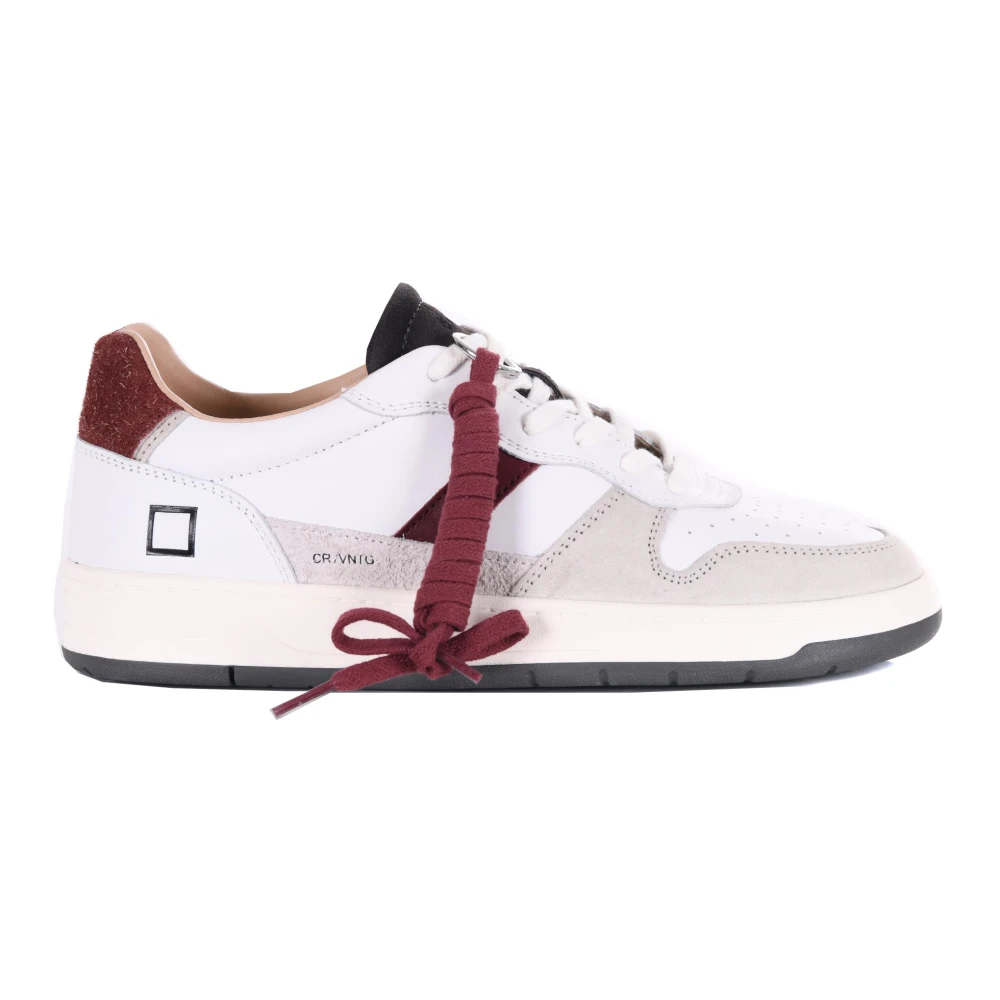 D.a.t.e. Uomo Bianco - Court 2.0 Vintage - Shoes - 45 Eu - Immagine 1