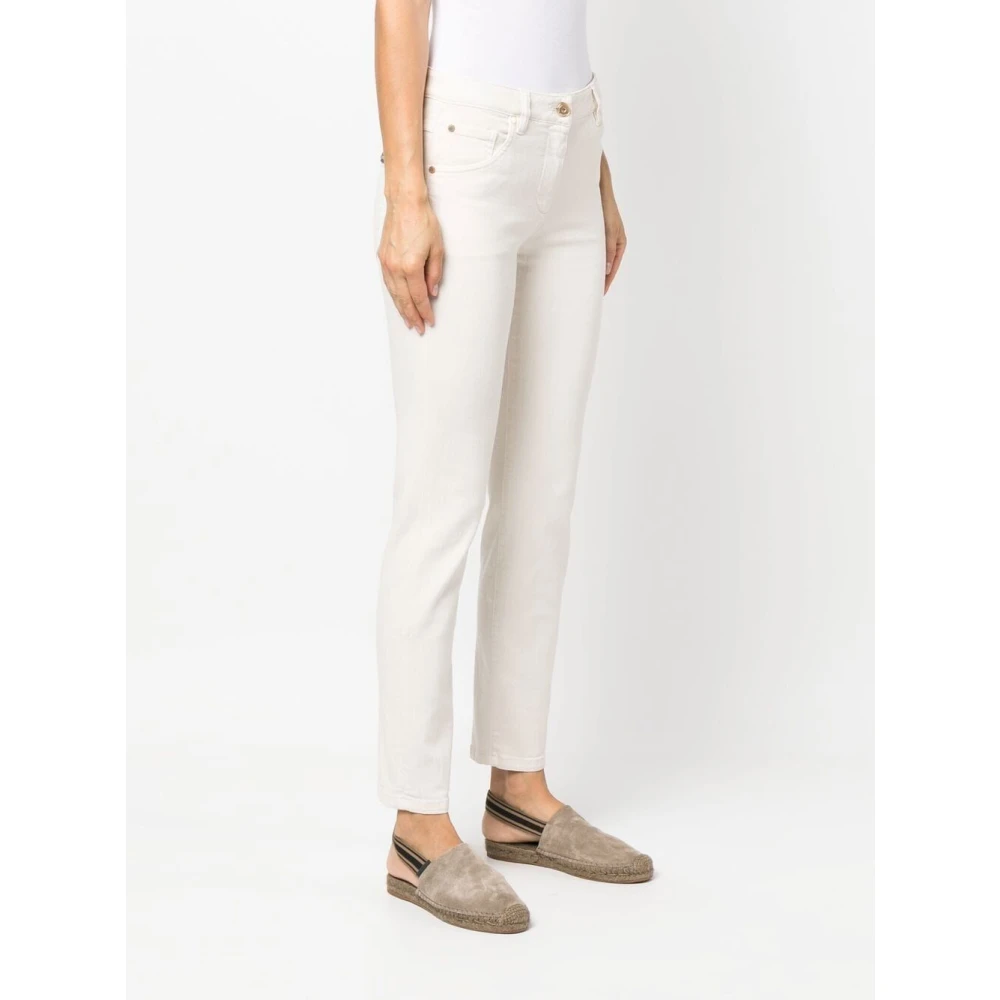 BRUNELLO CUCINELLI Witte Casual Broek White Dames