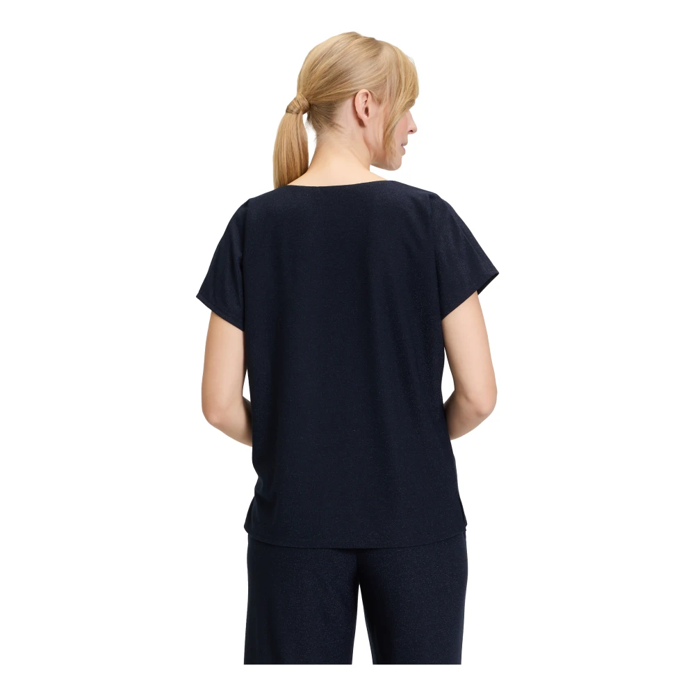 Vera Mont Blouse met V-hals Blue Dames