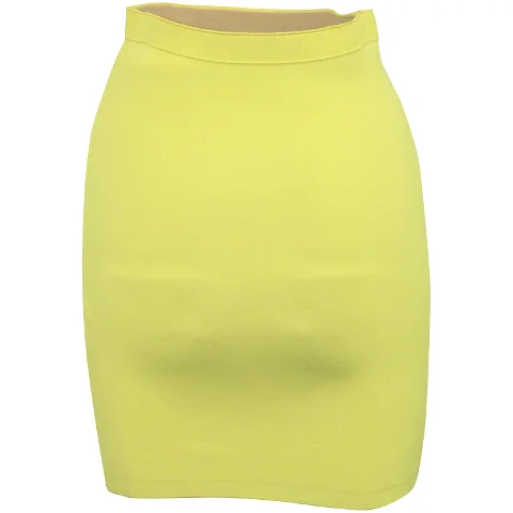 Alexander Wang Pre-owned Polyester bottoms Yellow Dames