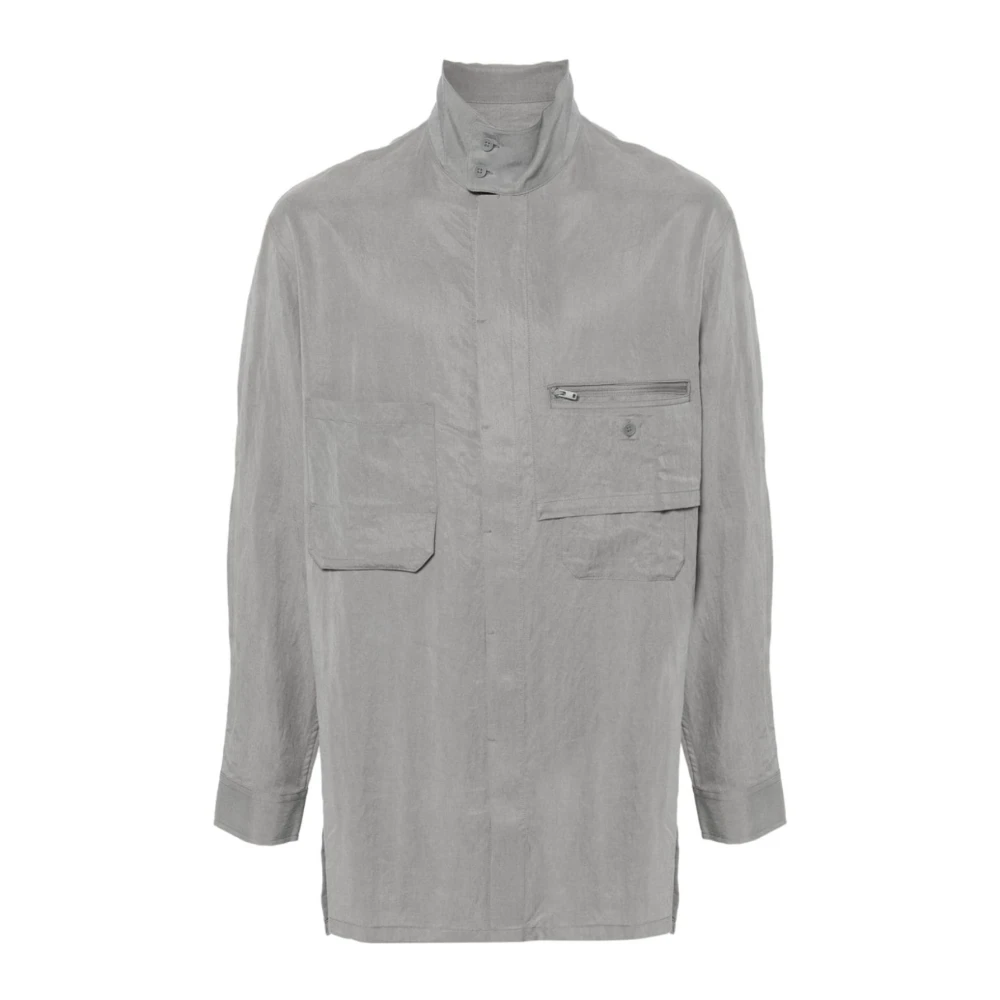 Y-3 Grijze Overshirt Casual Mode Stijl Gray Heren