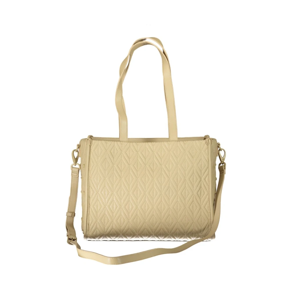 Valentino by Mario Valentino Beige Dames Handtas met Schouderbanden Beige Dames