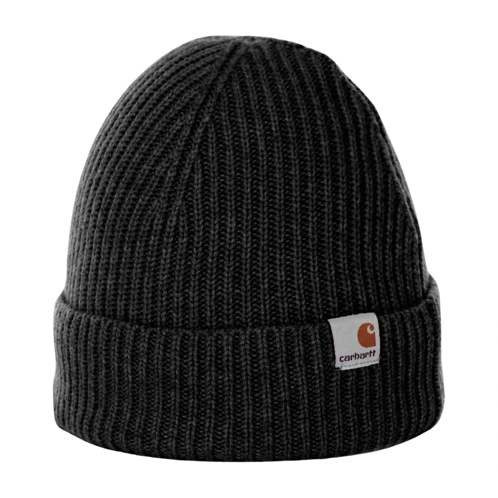 Carhartt WIP Zachte wol-kasjmier beanie met brede omslag Black Unisex