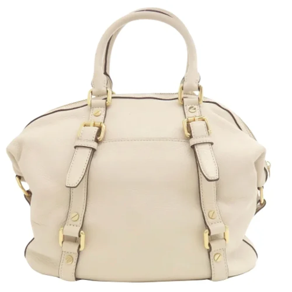 Michael Kors Pre-owned Leather handbags Beige Dames