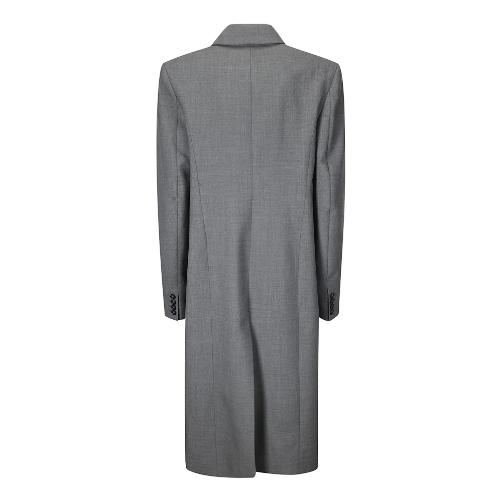 Mugler Stijlvolle Jas voor Trendy Uitstraling Gray Dames