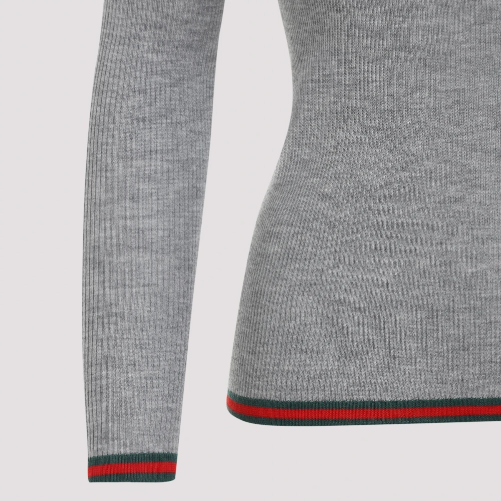 Gucci Luxueus Grijs T-Shirt Gray Dames