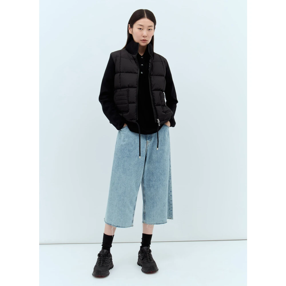 Moncler Gewatteerde Zip-Up Vest Black Dames