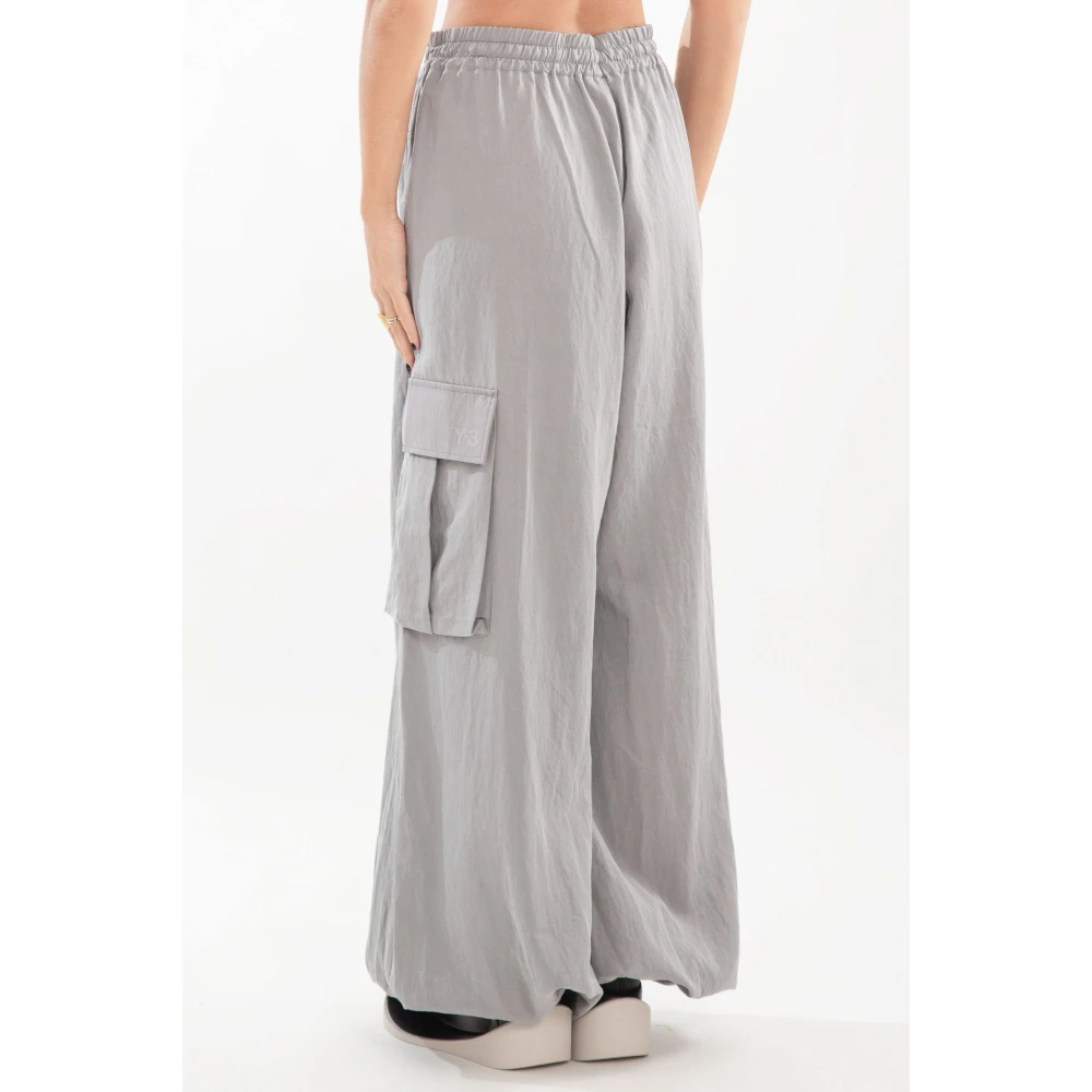 Y-3 Grijze Cargo Broek Gray Dames