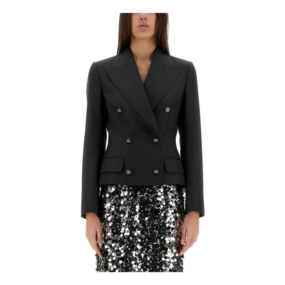 Dolce & Gabbana Women's Black Blazers, S, Tela Lana Gr158 Tf Jacket