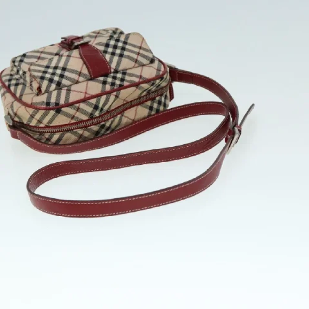 Burberry Vintage Pre-owned Fabric shoulder-bags Beige Dames