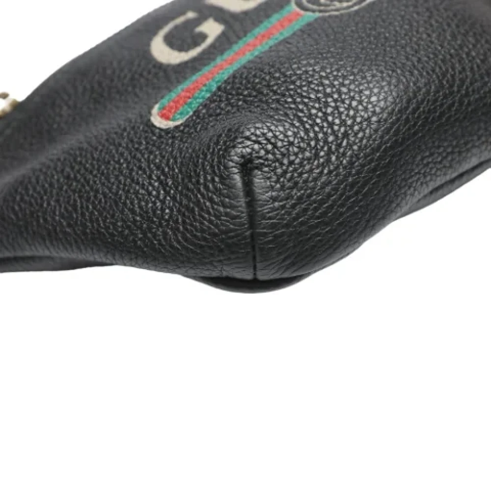 Gucci Vintage Pre-owned Leather gucci-bags Black Dames