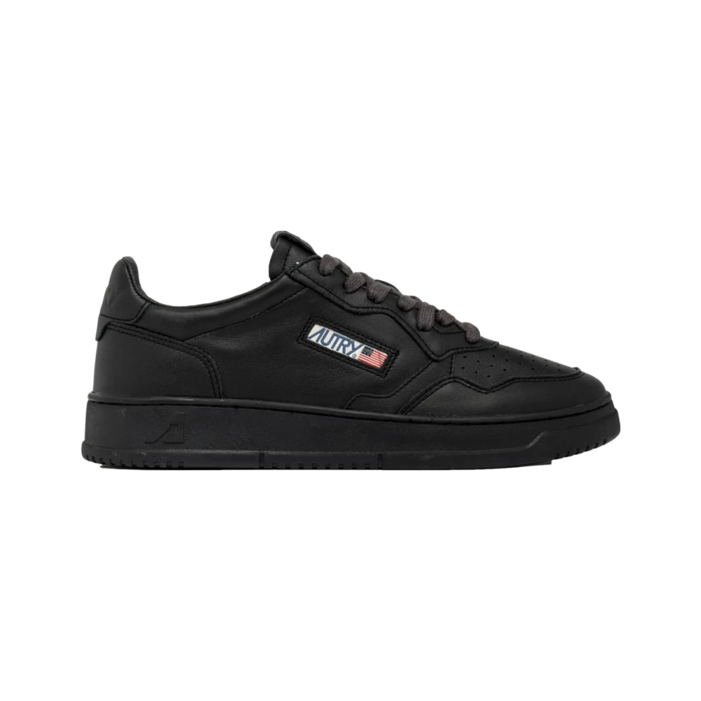 Autry Men's Black Sneakers, 7 Uk, Medalist Low