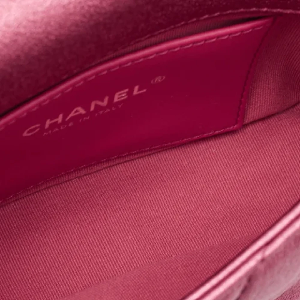 Chanel Vintage Pre-owned Leather chanel-bags Pink Dames