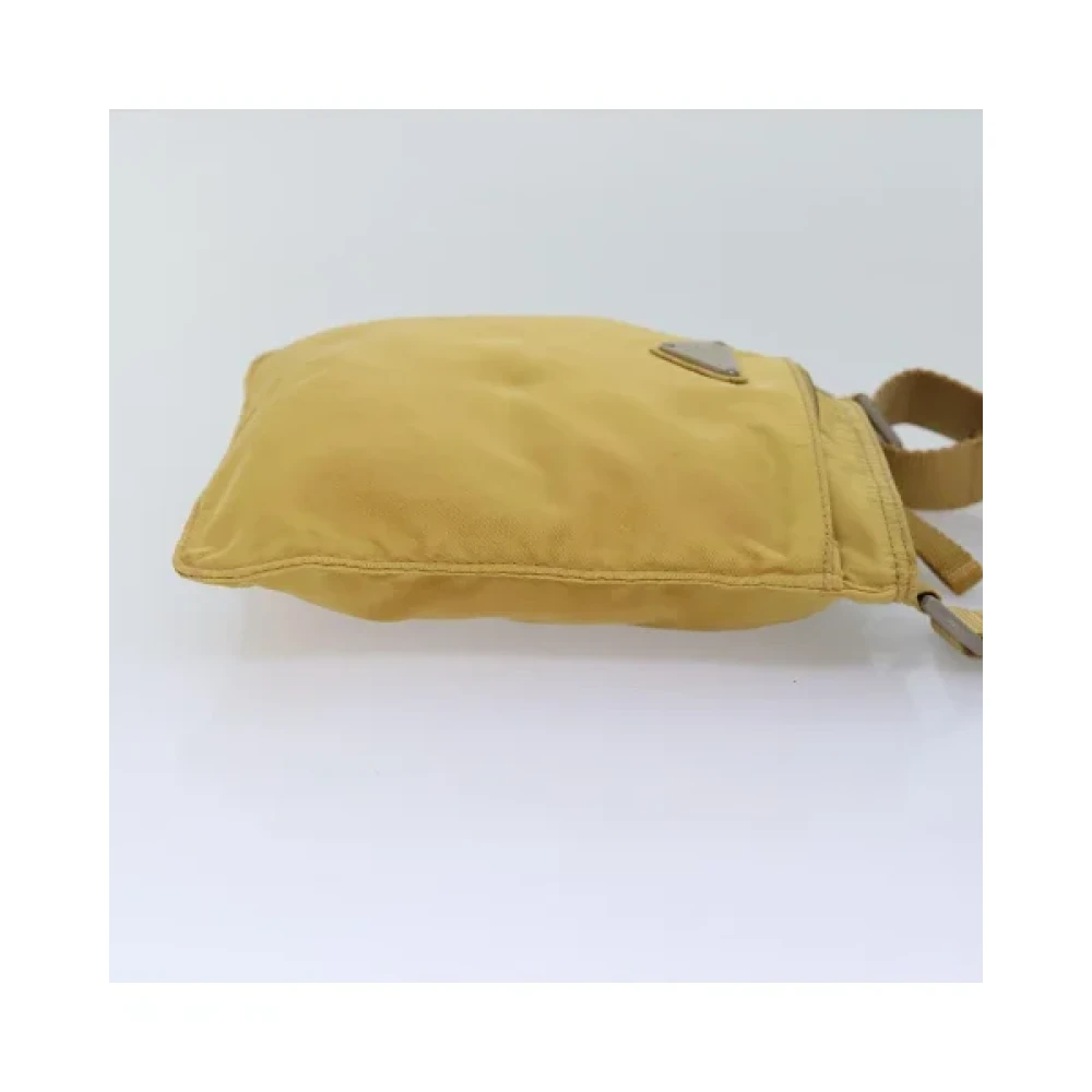 Prada Vintage Pre-owned Nylon prada-bags Yellow Dames