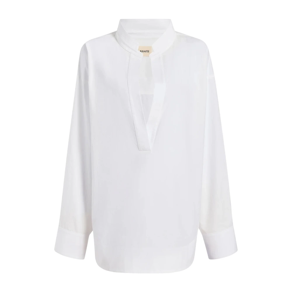 Khaite Witte Katoenen Overhemd White Dames