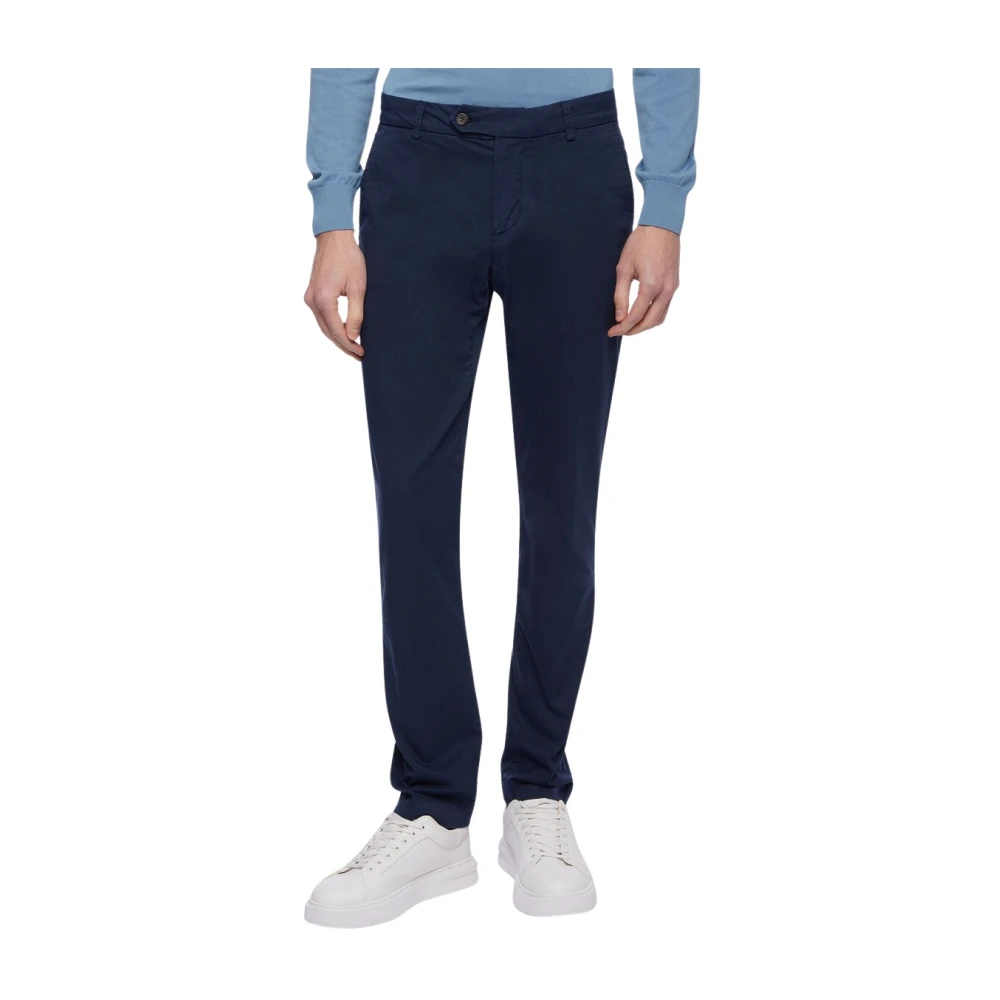 Brooks Brothers Blue Chinos, Male, W32, Stretch Cotton Chinos