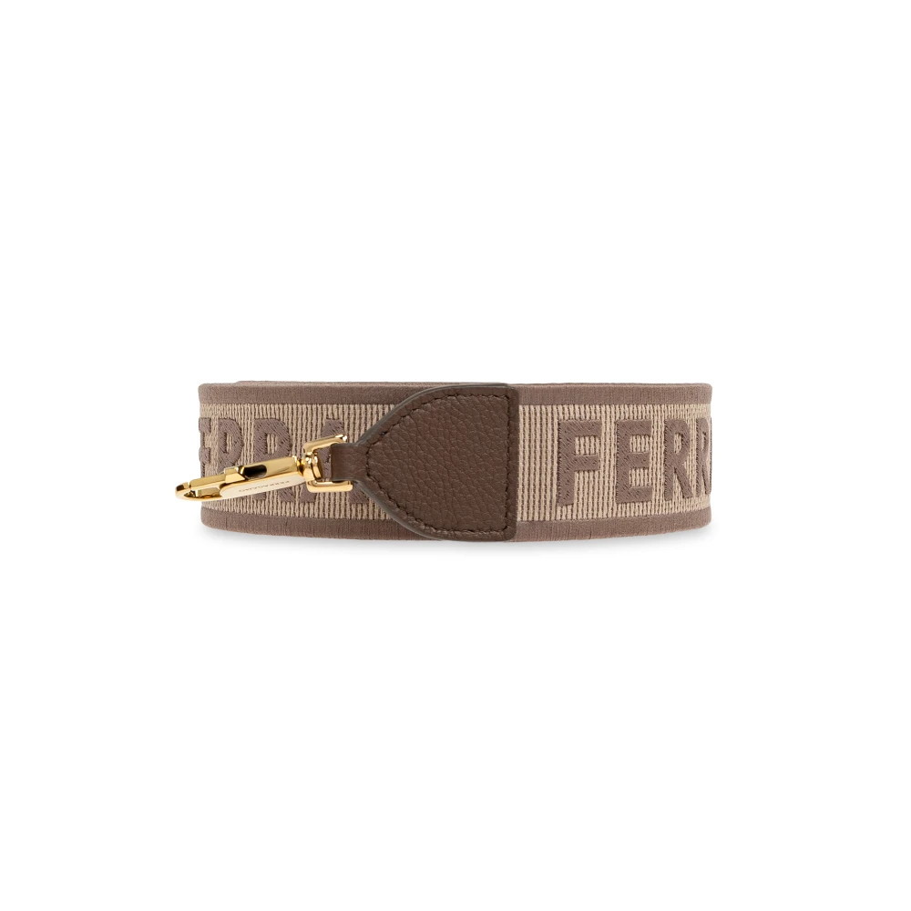 Salvatore Ferragamo Schoudertas Brown Dames