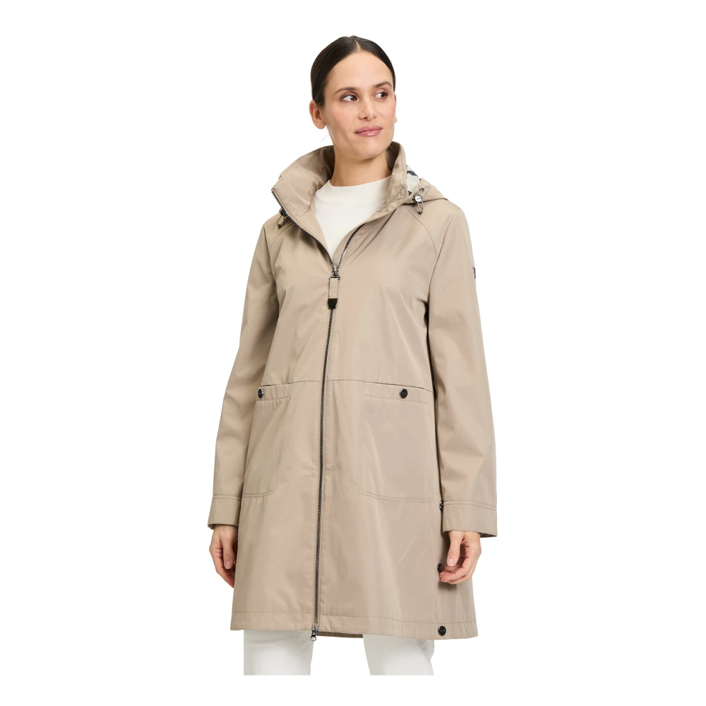 Betty Barclay Casual outdoorjas met afneembare capuchon Brown Dames