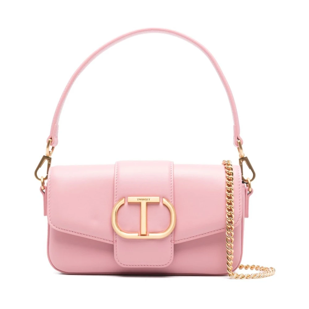 Twinset Roze & Paarse Schoudertas voor vrouwen Pink Dames